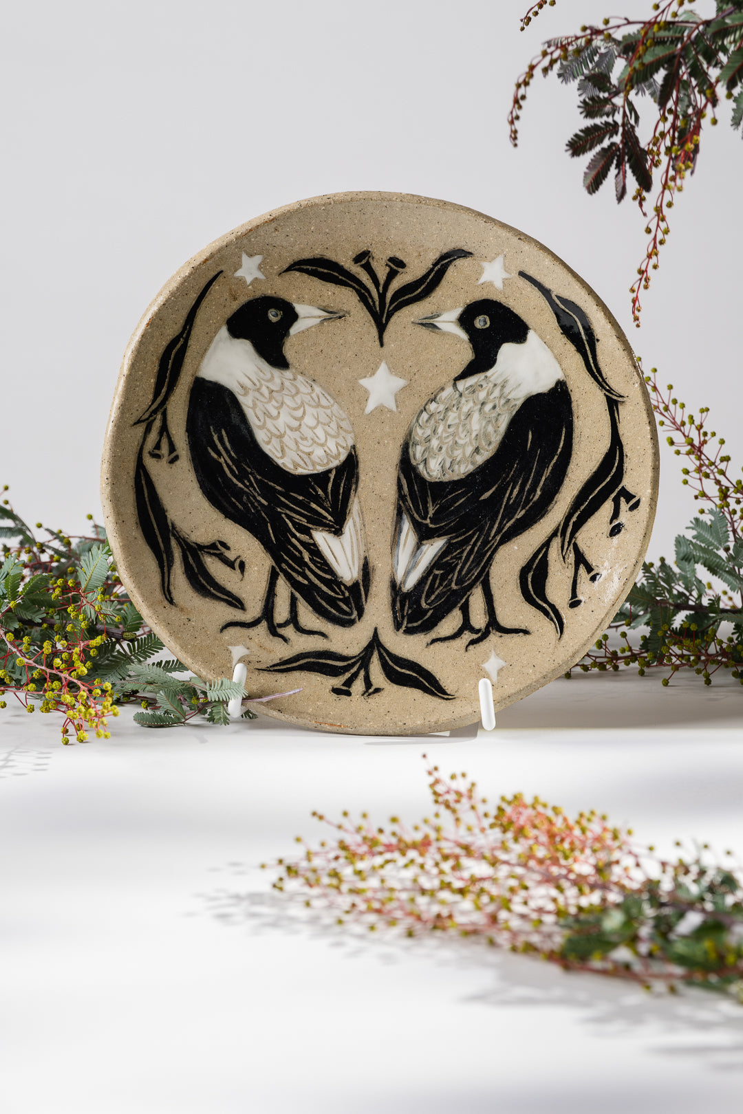 magpie marriage plate
