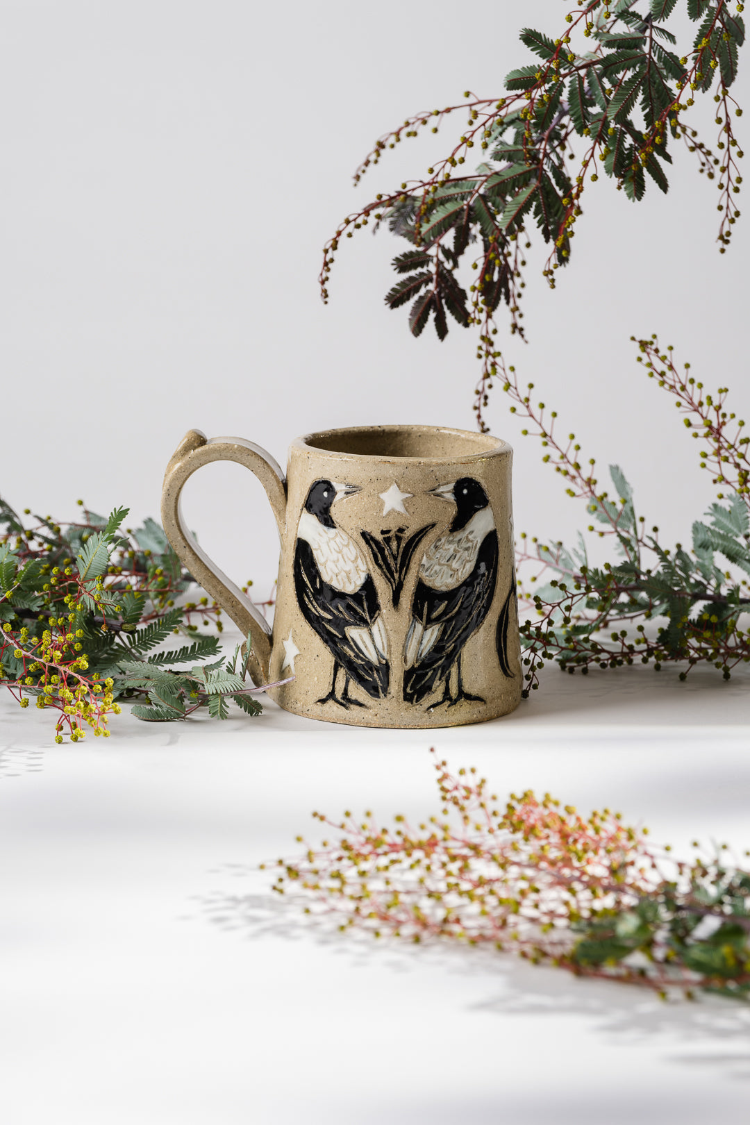 magpie marriage mug