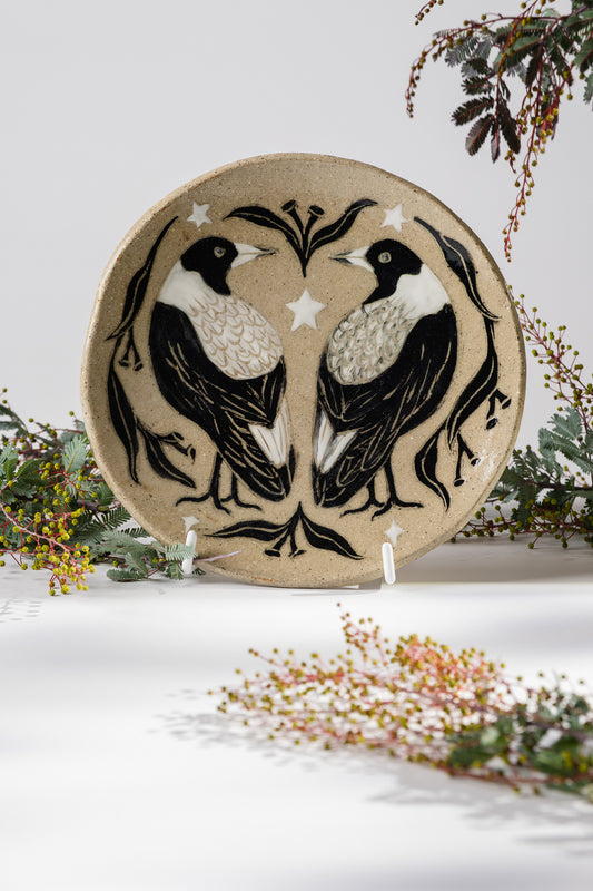 magpie marriage plate